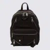 Moschino Black Biker Backpack In Brown