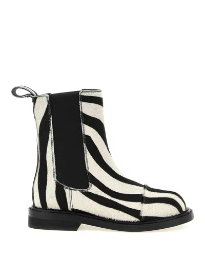 MOSCHINO BOTINES - BLANCO