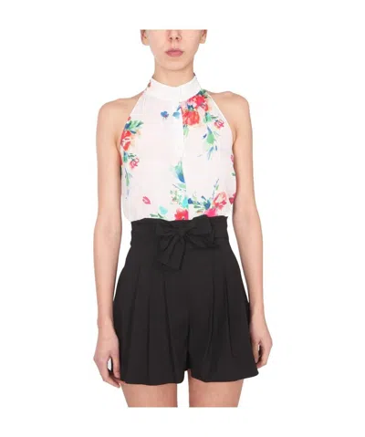 Moschino Boutique  American Neck Shirt In Multicolor