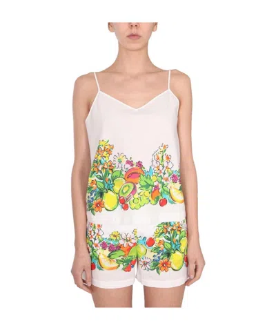 Moschino Boutique  Fresh Fruits Camisole In Multicolor