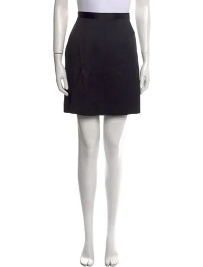 Pre-owned Moschino Bow Accents Mini Skirt In Black