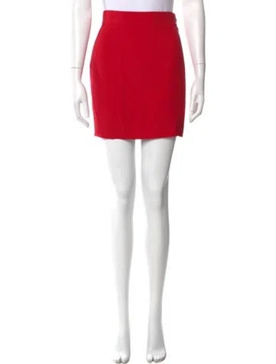 Pre-owned Moschino Bow Accents Mini Skirt In Red