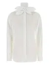Moschino Long Sleeve Top Featuring Bow Detail In White