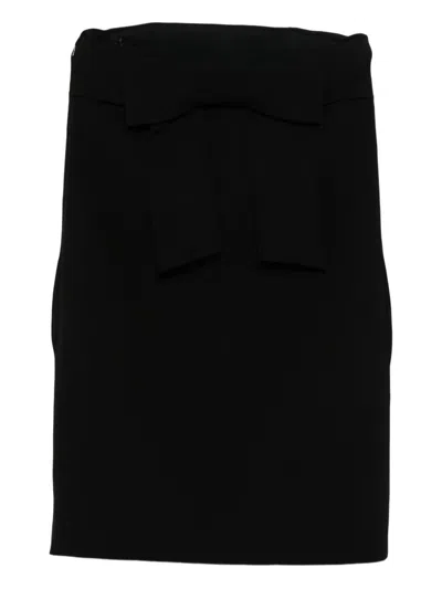 Moschino Bow-detail Dress In Black