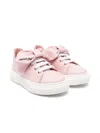 Moschino Bow-detail Sneakers In Pink