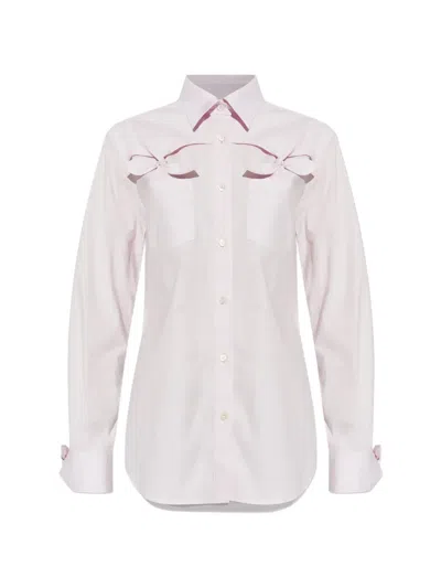 Moschino Bow-detail Shirt In Multi