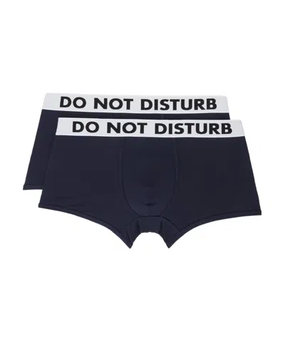 Moschino Boxer Briefs Two-pack In Black