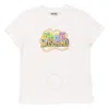 Moschino Boys Logo-print Crew Neck T-shirt In White