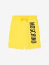 Moschino Logo-print Shorts In Yellow