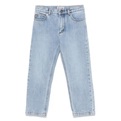 Moschino Boys Slim Fit Denim Jeans In Blue