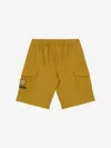 Moschino Teddy Bear-patch Cargo Shorts In Brown