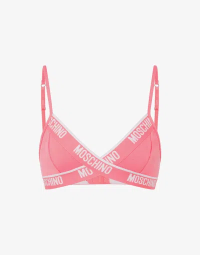 Moschino Bra Elastic Logo Band In 1011