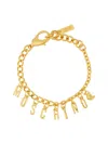 Moschino Bracciale Con Logo In Gold