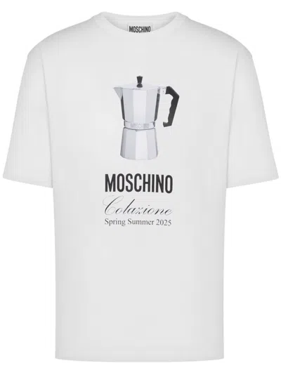 Moschino Breakfast T-shirt In White