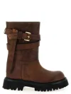 Moschino Brick Boot In Brown