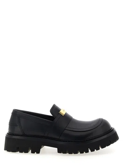 Moschino Brick' Loafers In Black