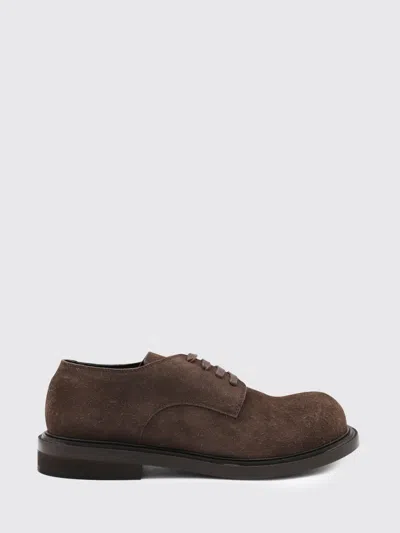 Moschino Lace-up Brogues Leather Sole In Brown
