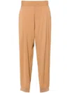 Moschino Straight Trousers Ankle Length In Brown