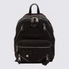 Moschino Black Biker Backpack In Brown