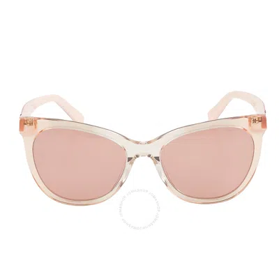 Moschino Brown Cat Eye Ladies Sunglasses Mol039/s 0y5v/4s 56 In Pink