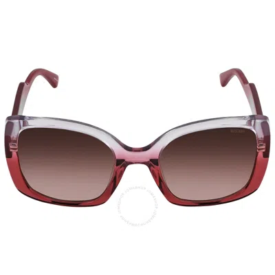 Moschino Brown Gradient Square Ladies Sunglasses Mos124/s 06xq/ha 54