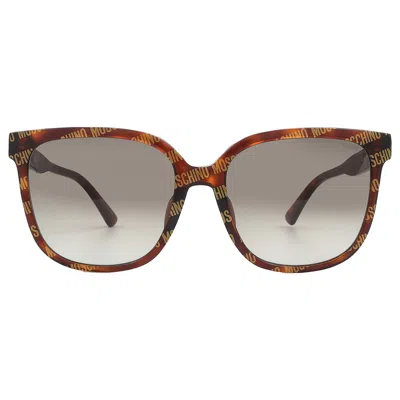 Moschino Brown Gradient Square Ladies Sunglasses Mos134/f/s 0h7p/ha 58