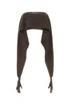 Moschino Brown Mohair Blend Cape In Brown