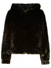 Moschino Brown Polyester Blend Coat
