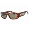 Moschino Brown Rectangular Ladies Sunglasses Mos145/s 005l/70 55