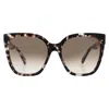 Moschino Brown Shaded Butterfly Ladies Sunglasses Mos098/s 0ht8/ha 55 In Black