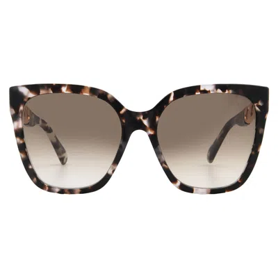 Moschino Brown Shaded Butterfly Ladies Sunglasses Mos098/s 0ht8/ha 55 In Black