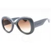Moschino Brown Shaded Butterfly Ladies Sunglasses Mos162/s 0mvu/ha 54