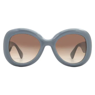 Moschino Brown Shaded Butterfly Ladies Sunglasses Mos162/s 0mvu/ha 54 In Gray