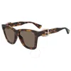 Moschino Brown Square Ladies Sunglasses Mos131/s 0086/70 54