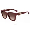 Moschino Brown Square Ladies Sunglasses Mos131/s 0lhf/ha 54