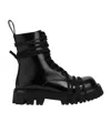 Moschino Lace-up Boot In Black