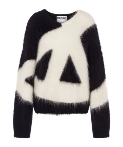 MOSCHINO BRUSHED MOHAIR-WOOL BLEND JUMPER