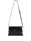 Moschino Structured Leather Shoulder Bag With Adjustable Strap