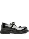 Moschino Buckle-fastening Patent-leather Pumps In Black