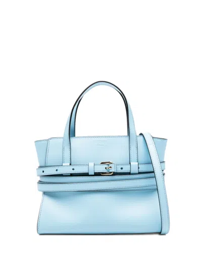 Moschino Couture Tie Me Small Leather Handbag In Pink