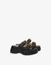 Moschino Sandals In Black