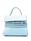 Moschino Buckle-strap Mini Bag In Blue