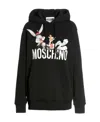 Moschino Bugs Bunny Print Hoodie In Black
