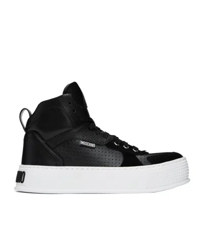 Moschino Bumps  Stripes High-top Sneakers