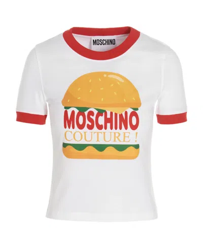 MOSCHINO MOSCHINO LOGO PRINTED CREWNECK T-SHIRT