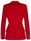 Moschino Burgundy Polyester Blend Blazer In Bordeaux
