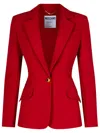 Moschino Burgundy Polyester Blend Blazer In Bordeaux