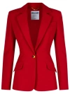 Moschino Burgundy Polyester Blend Blazer In Red