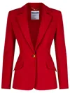 Moschino Burgundy Polyester Blend Blazer In Multicolor