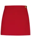 Moschino Burgundy Polyester Blend Shorts In Bordeaux